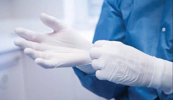 White nitrile glove reference