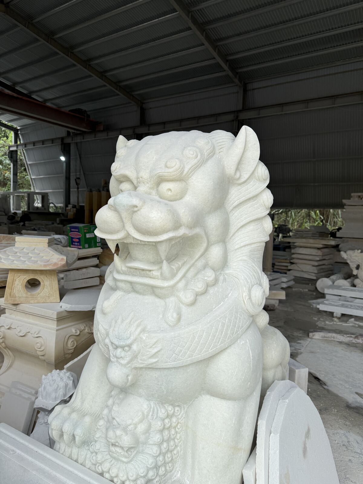Natural stone block selected at source