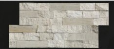 S-shaped Wood Grain Mounted Stone, Peeled, Honed