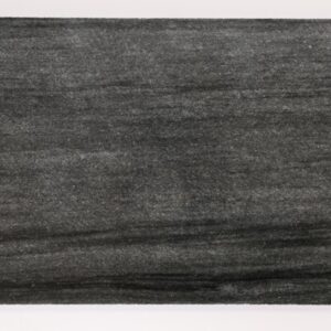 Striped black honed stone