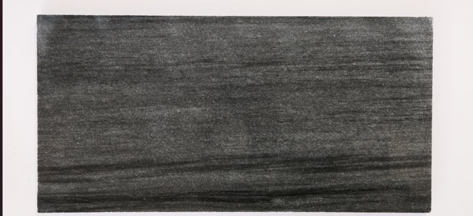 Polished striped black stone