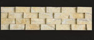 6-bar gold-mounted stone with honed