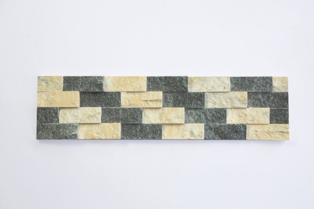 Black and gold cross-carved stone 4 bars 50/50