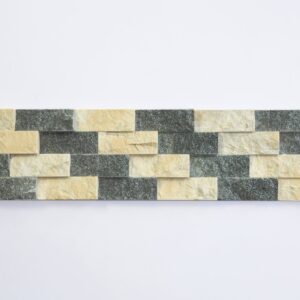Black and gold cross-carved stone 4 bars 50/50
