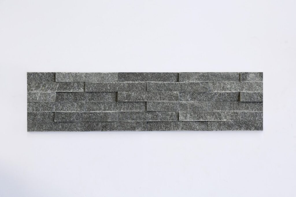 Black cross-carved stone 6 bars