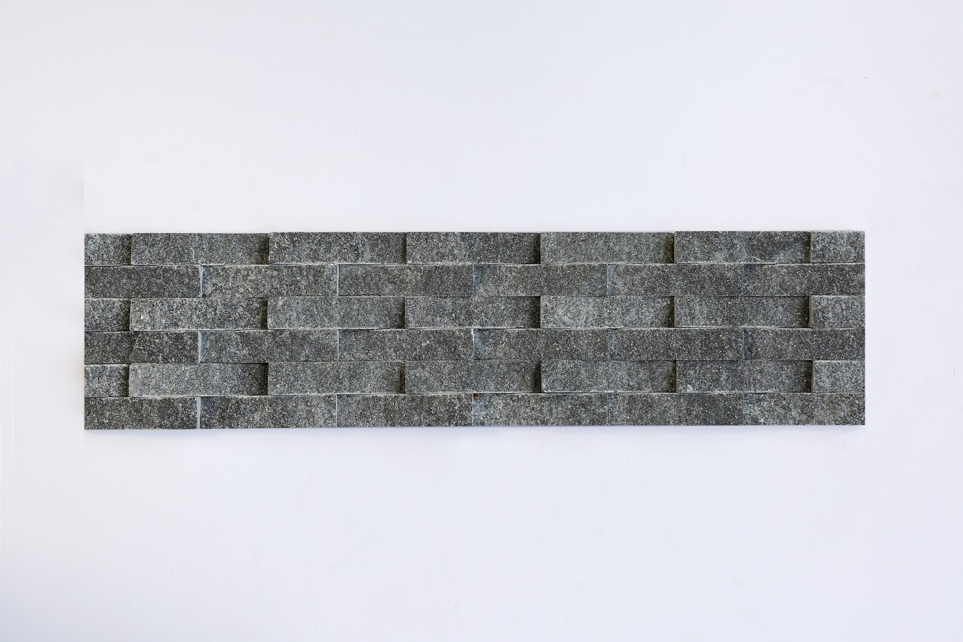 Black cross-carved stone 6 bars 2-way