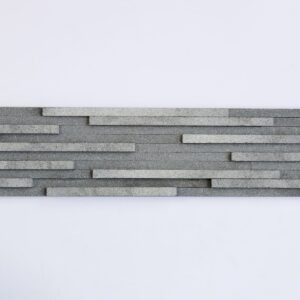 3D black stone with 10 bars, sanded surface